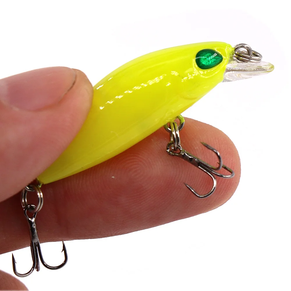 Fishing Lure Slow Mini Sinking Minnow 4cm 3g Hard Artificial Bait occhi 3D Crankbait Wobblers attrezzatura da pesca