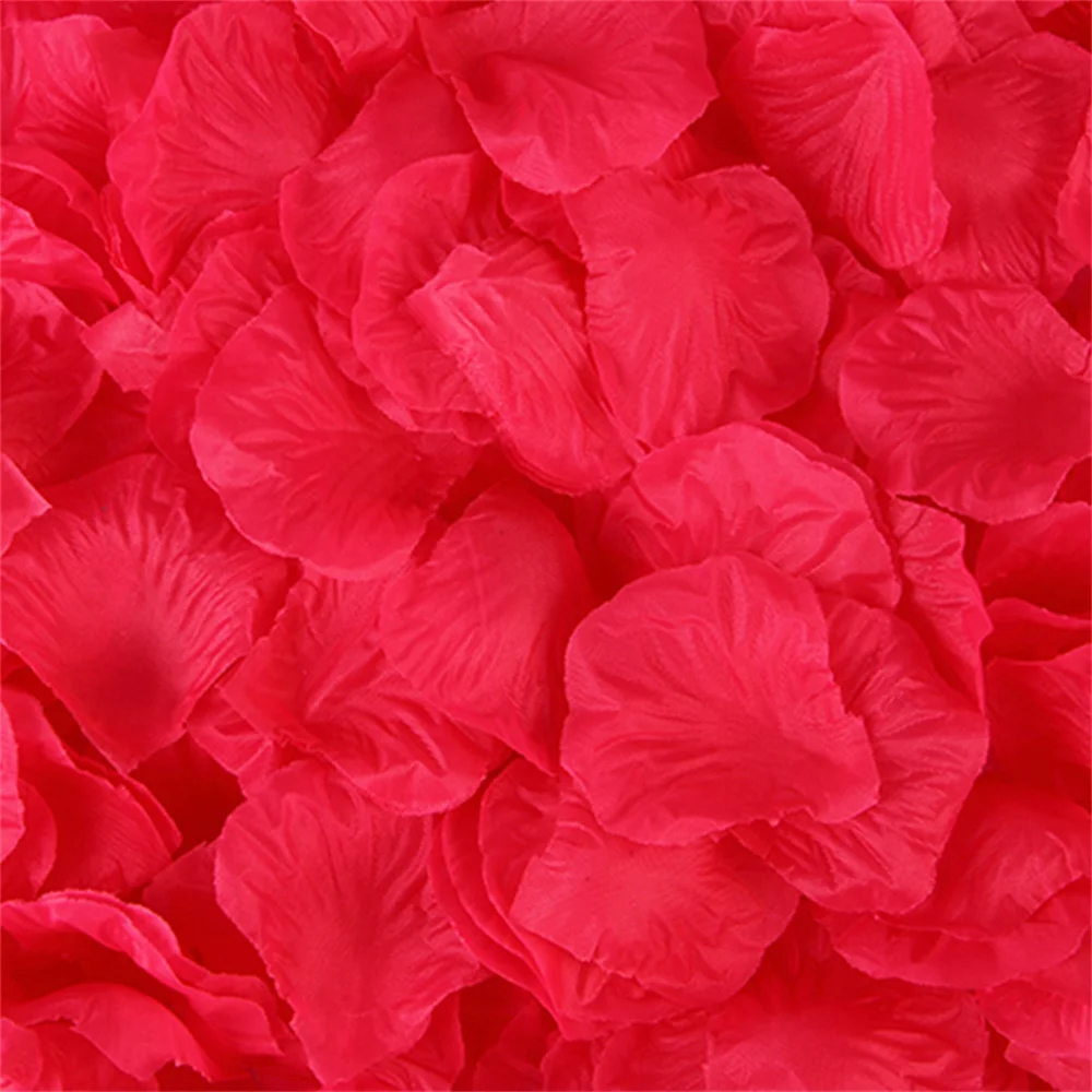 Petali di rosa artificiali da 500 pezzi per matrimonio petali di fiori da 3-5CM per la decorazione artificiale di fleur per la festa in casa del tappeto pedonale