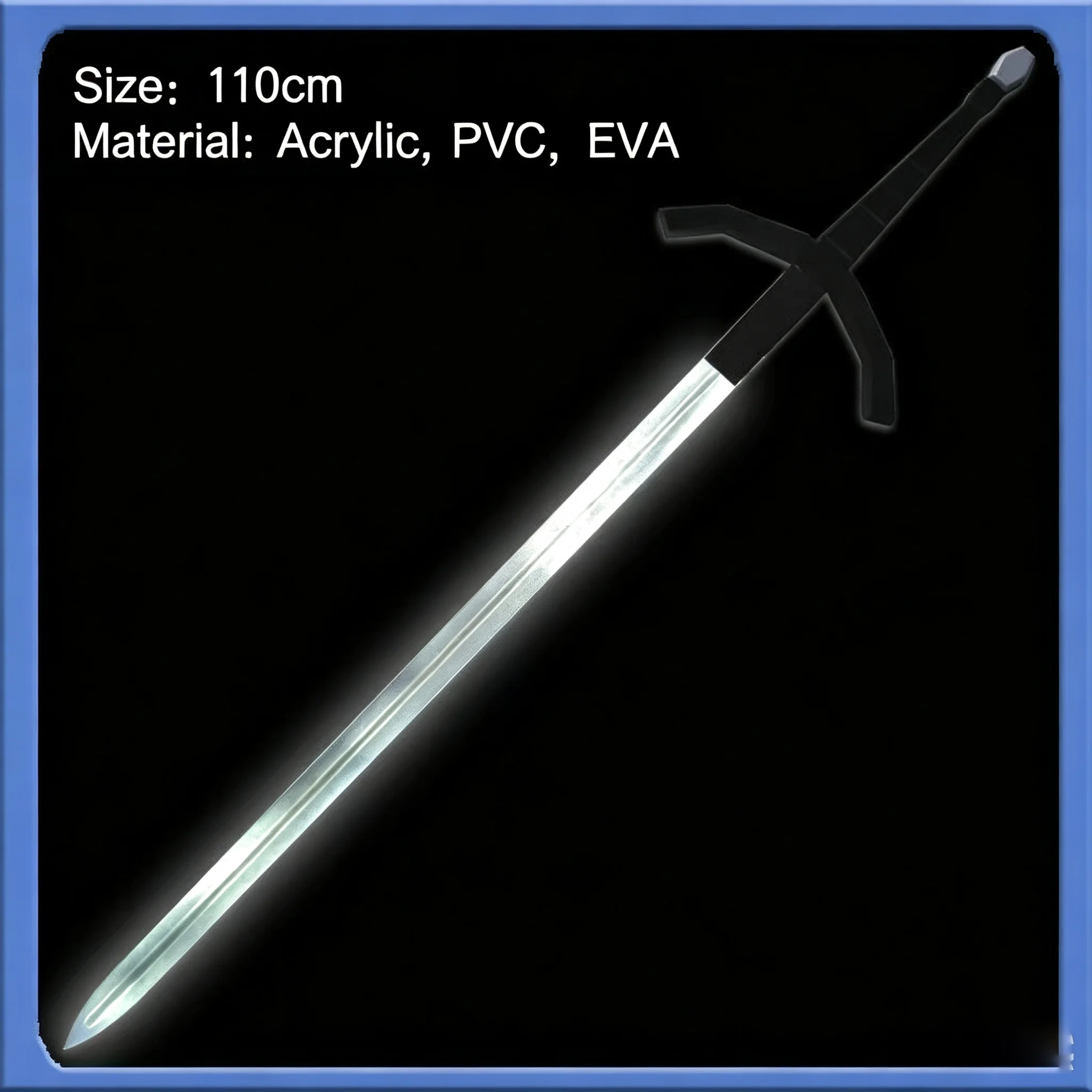 Salvador Luminous Long Sword Weapons Game Library of Ruina Cosplay Prop Halloween Christmas Fancy Party Costume Accessories