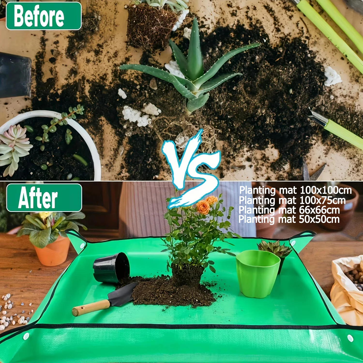 1pc Flower Pots Planting Mat W - đánh giá và giá Repotting Mat