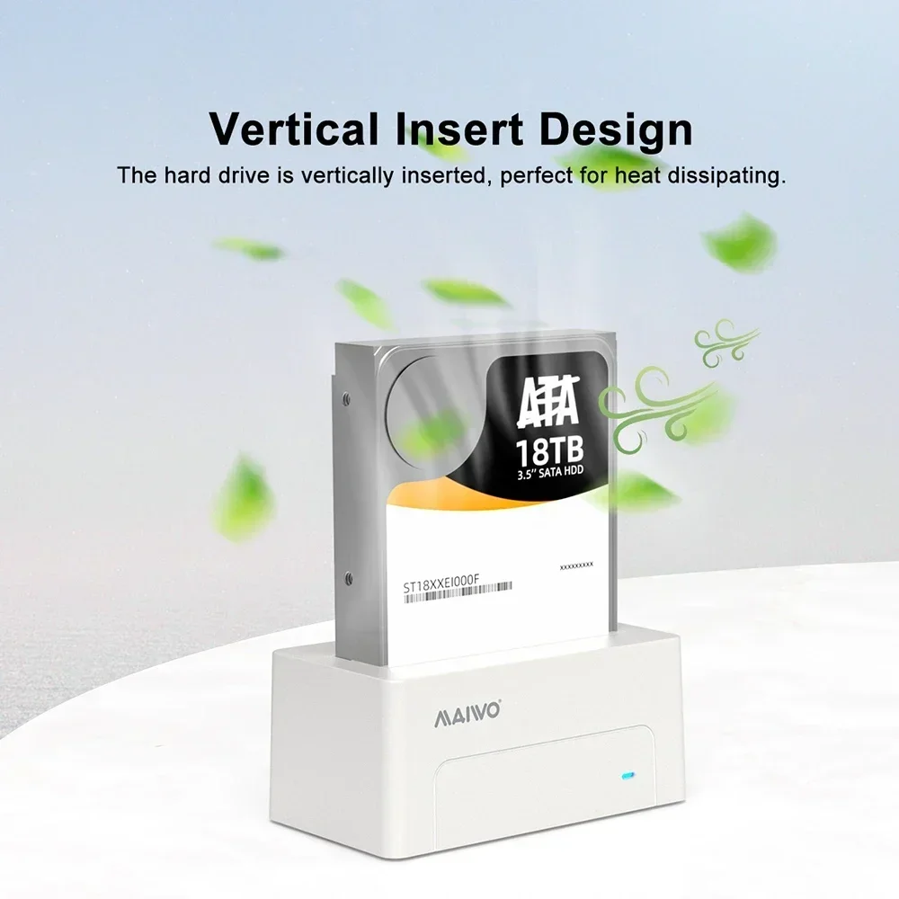 MAIWO USB 3.0 Ke SATA Eksternal Hard Drive Docking Station Enclosure Adapter untuk 2.5 3.5 Inci HDD SSD SATA 5Gbps Mendukung UASP