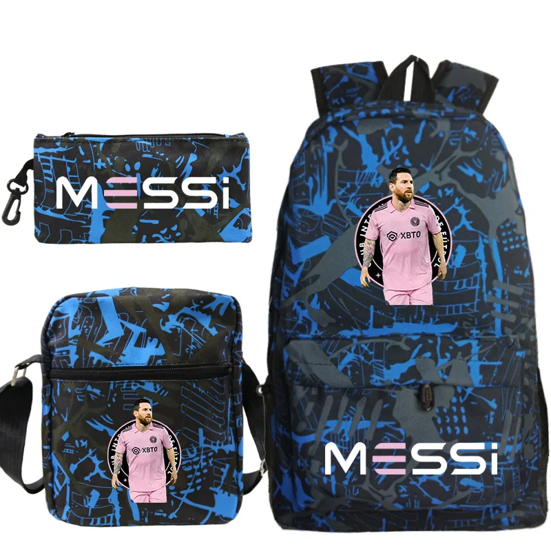 Messi Backpack Children School Bags 3D Printing Backpack For Teenage Girls Boys Schoolbags Travel Laptop Bookbag