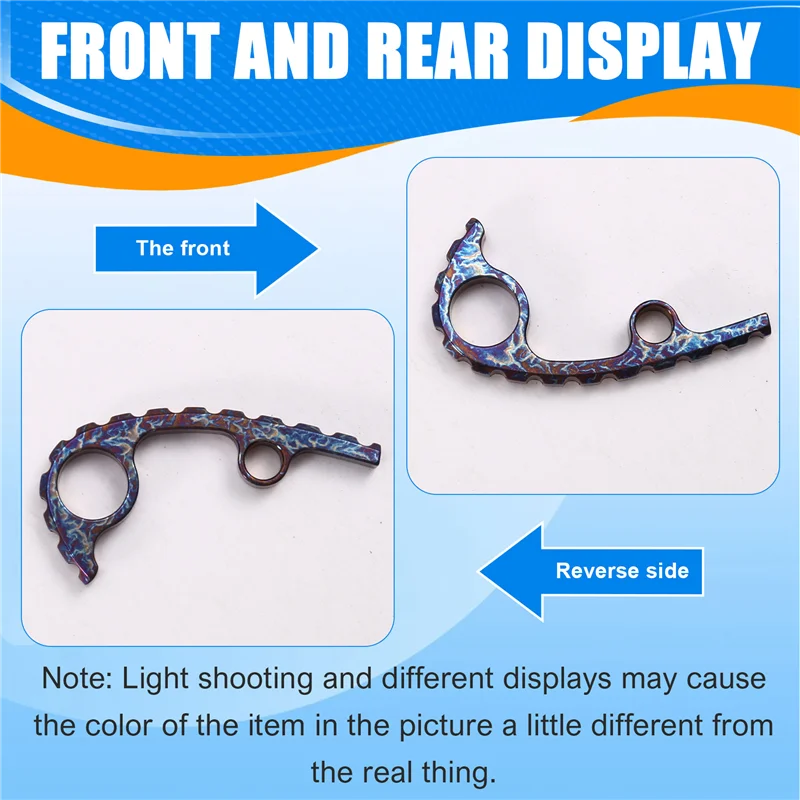 

ABGH-Titanium Alloy Knife Back Spacer For C223 Para 3 Folding Knives Back Spacer DIY Fold Kinfe Back Spacers