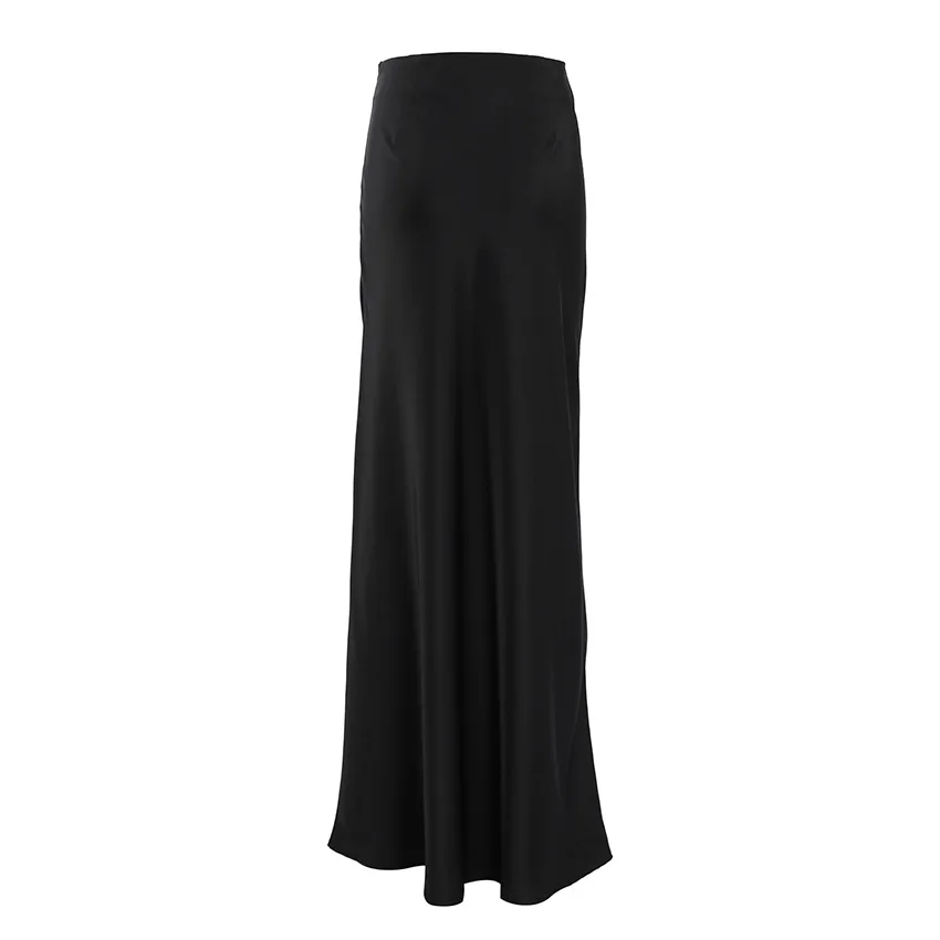 Women Clothing Fashion Sexy Skirt 2024 Female French Temperament Fishtail Skirt Solid Color Minimalist Cool Style Skirt