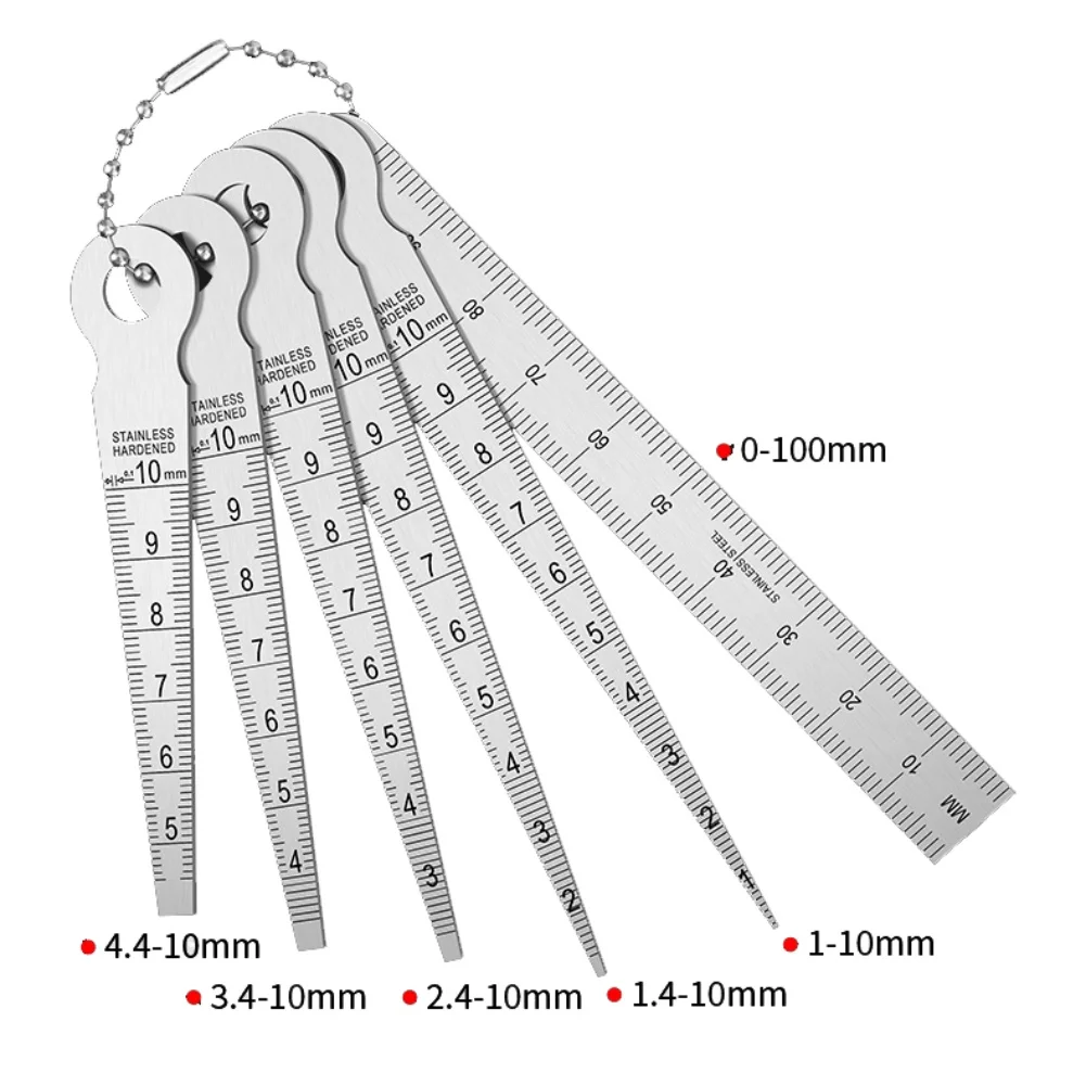 Stainless Steel Gap Gauge Set 6 Pcs For Internal Diameter Measurement Checking Tool Industrial Feeler Gauge Kit
