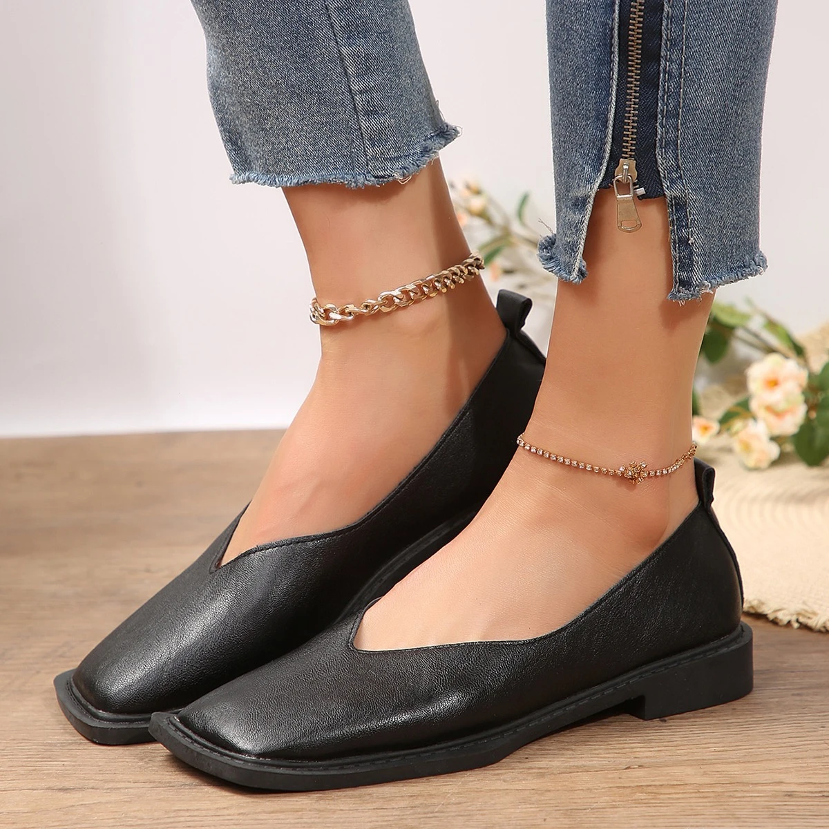 Bequeme Damen-Pumps mit niedri – Women'S Fashion Loafers Bewertung und Preis