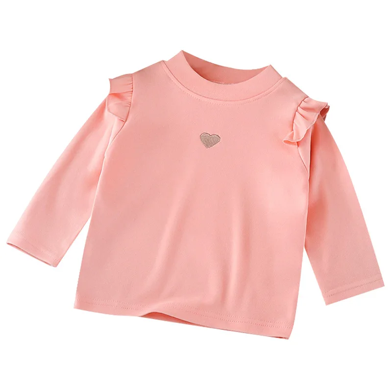 T-shirt Autumn New Korean Version of German Velvet Top Thermal Base Layer Cute Printed Soft Comfortable Cozy