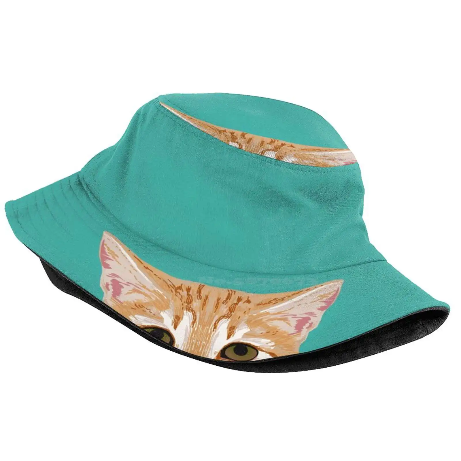 Tabby Orange Cat Head Cat Breed Gifts Cute Tabby Cats Must Haves Sun Cap Fisherman Hat Bucket Hats Tabby Orange Cat Cat Head