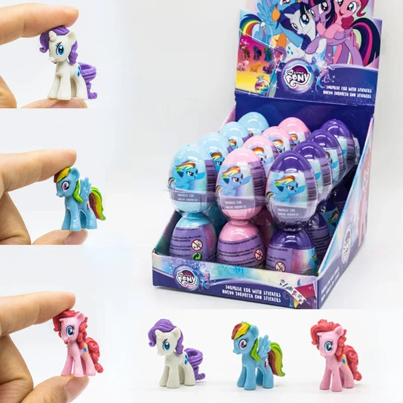 

Hasbro My Little Pony Gashapon Capsule Toy Anime Figures Rarity Twilight Sparkle Rainbow Dash Doll Model Ornaments Kids Gifts