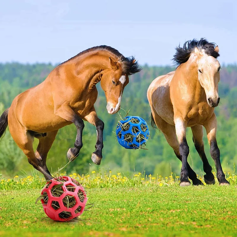 4 Packs Horse Treat Ball Hay Play Ball,Goat Hay Ball Hanging Feeding Toy For Sheep Horse Goat Feeder And Relieve Stress