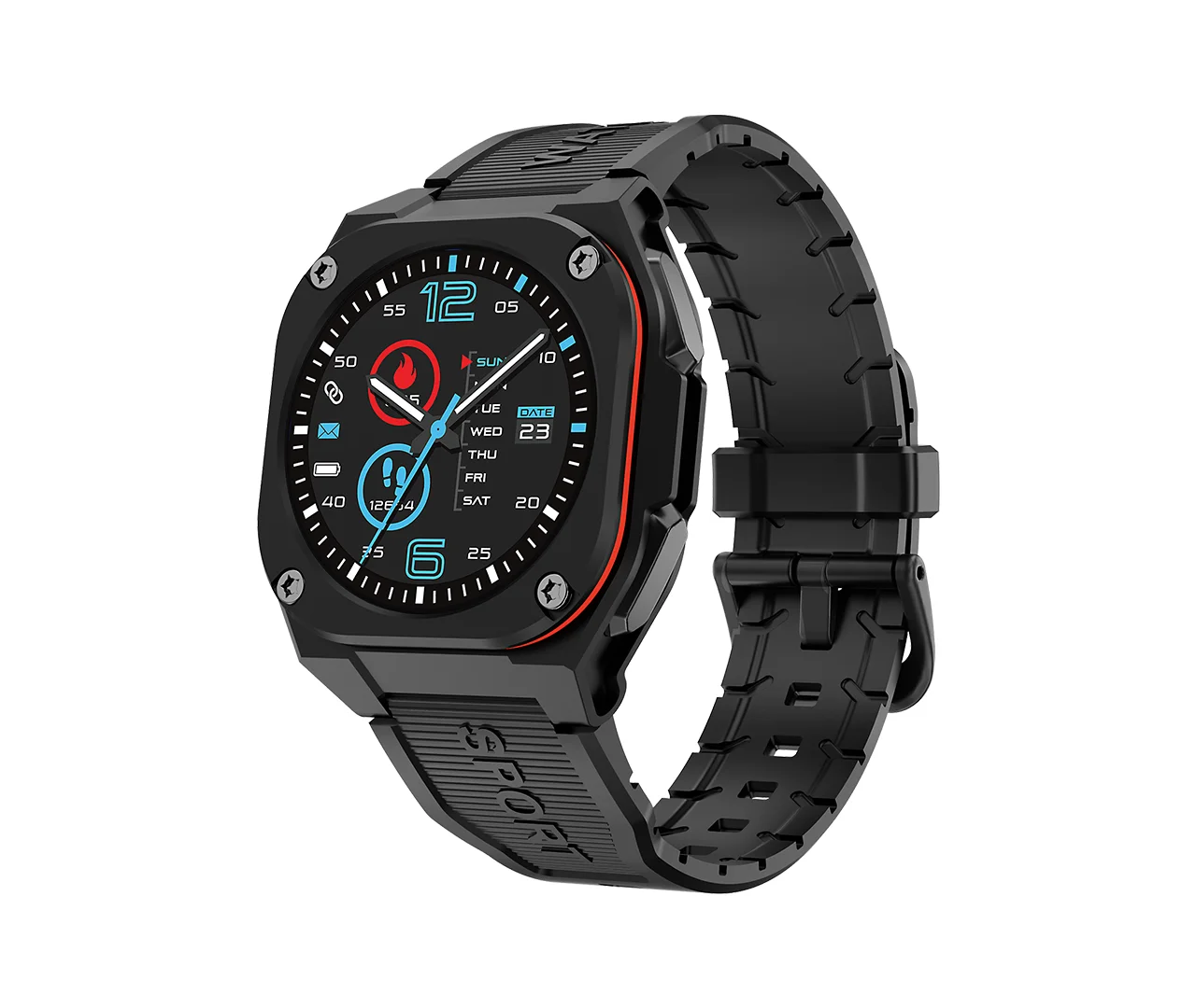 5ATM waterproof smartwatch B3 with AMOLED screen,featuring sports,sleep,and heart rate data tracking reminders.