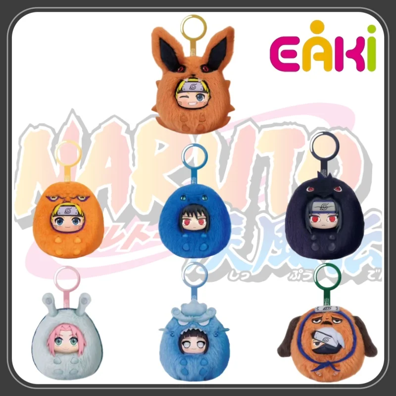 

New Eaki Official Licensed Naruto Shippuden Cute Vinyl Keychain Blind Box Naruto Kakashi Uchiha Collectible Pendant Trendy Toy