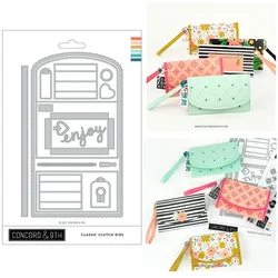 Classic Clutch Die New Metal Cutting Dies Clear Stamps Scrapbook Embossed Make Paper Card Album Diy Craft Template Decoration