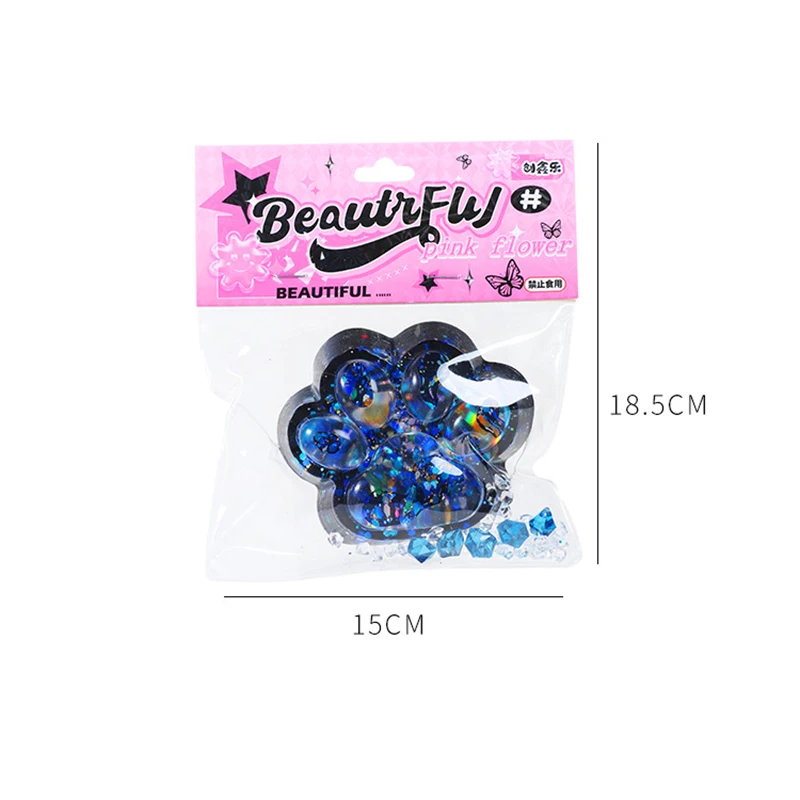 Moda Starlit Sky Big Cat Paw Sensoryczna zabawka Fidget Miękkie powolne odbicie Stress Relief Vent Zabawka Szczypta Dekompresja Zabawka do ściskania Prezent