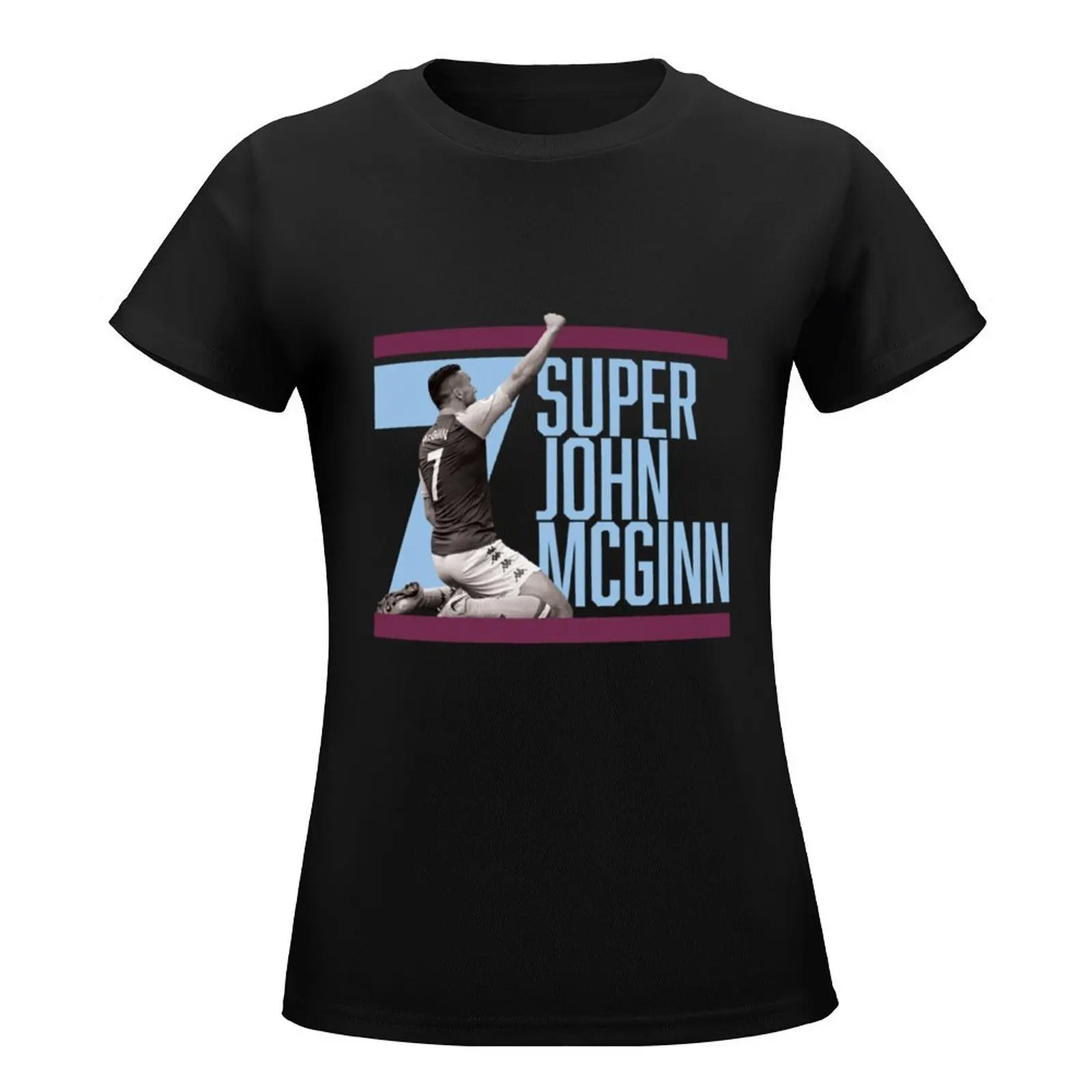 John McGinn T-Shirt graphics funny plus size tops lady clothes Womens graphic t shirts