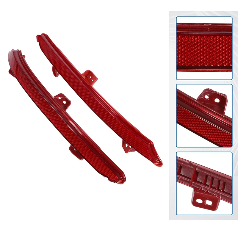 

ODIES-1Pair Car Reflector Rear Bumper Light (LH+RH) 33555-TVA-A01 33505-TVA-A01 Rear Fog Lamps For HONDA ACCORD 2018-2022 Access