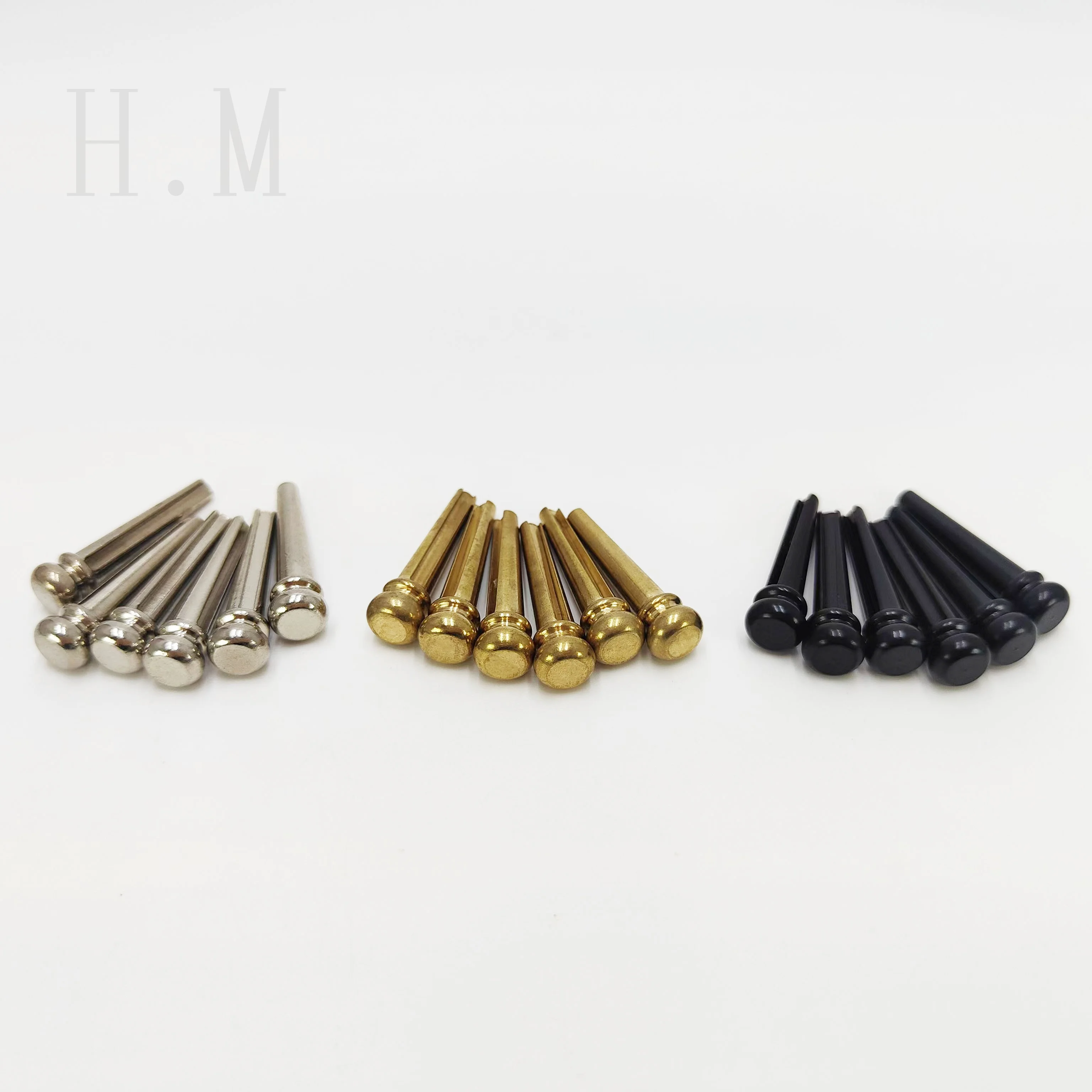 

6pcs/set guitar bottom code string nails Solid string cone Folk acoustic guitar solid string nails pure copper string cone