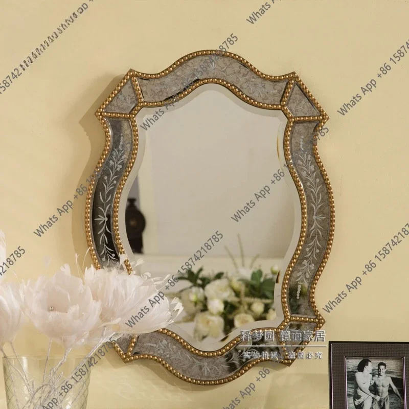 Tt Mirror Carved Mirror, Decorative Mirror, Porch, Bathroom, Venetian Mirror, Neoclassical Postmodern