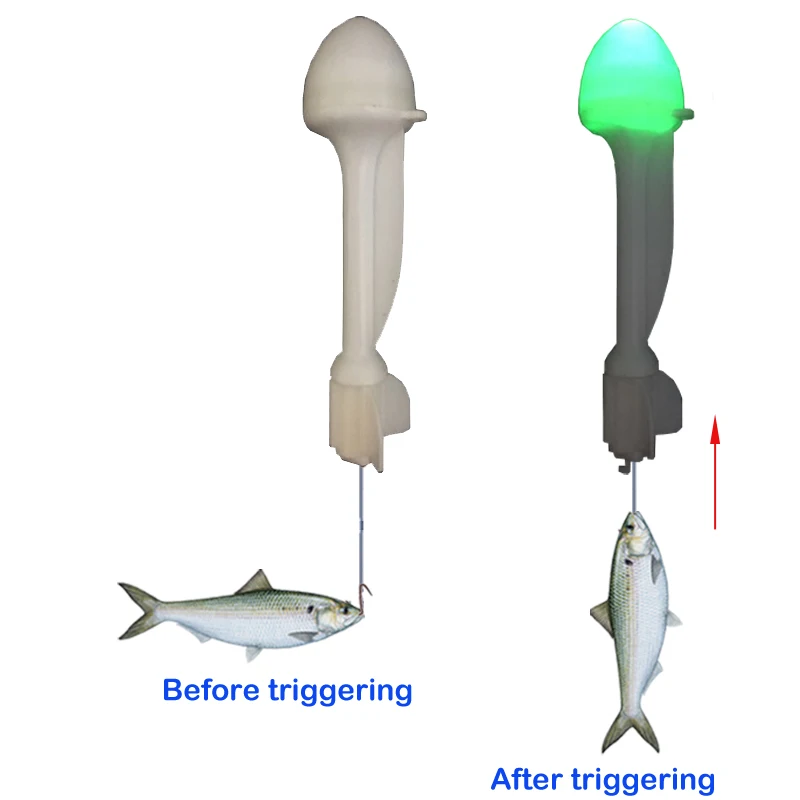 Smart Fishing Float Hook Trigger Catch Fish Automatical Electronic Night Fishing Buoy LED Killer Intelligent Fish Trap fvip