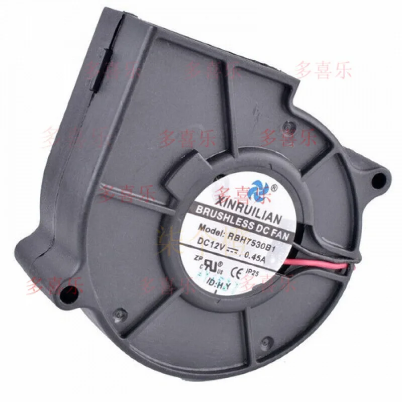 

ZMZM XINRUILIAN RBH7530B1 12V 0.45A 7CM 70mm turbo blower video recorder cooling fan