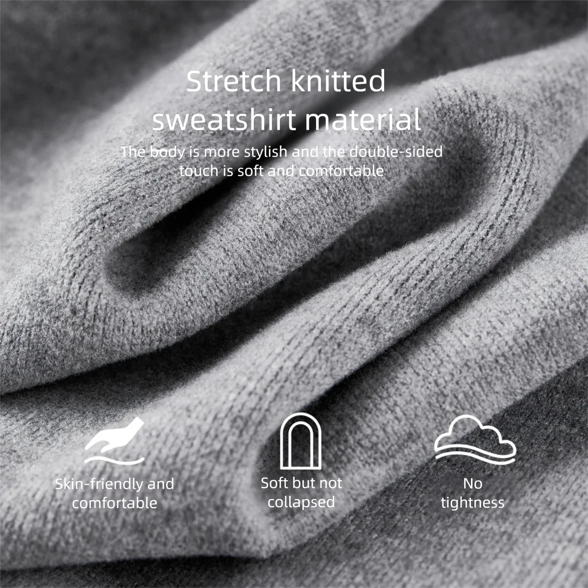 SENTUBILA Knitted Sweatshirts for Woman 2025 Autumn Winter O Neck Loose Pullovers Casual Letter Embroidered Sweaters 153AC3453