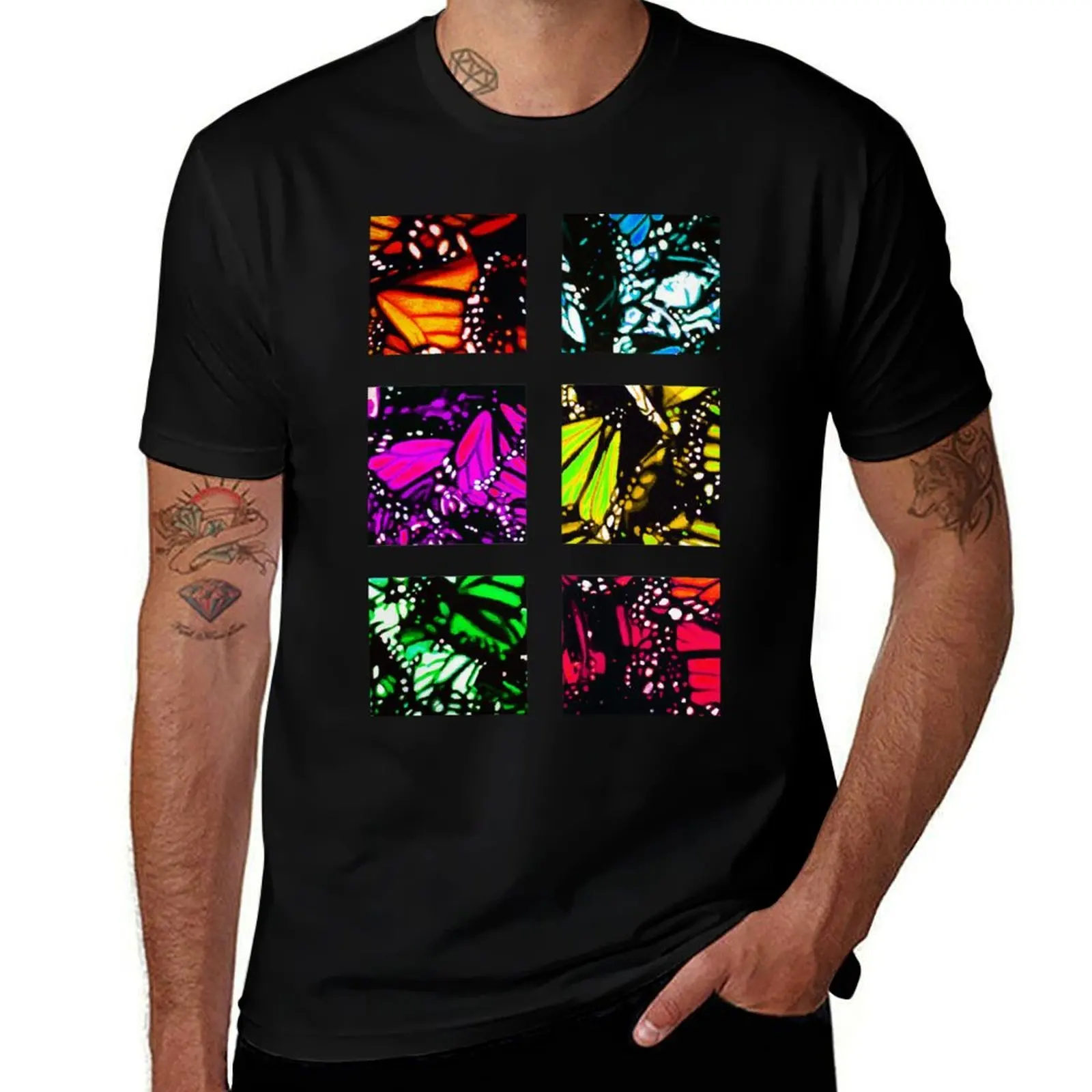 Fragmented Monarchy in Sharpie (Rainbow Edition) T-Shirt t shirts for man graphic vintage T-Shirt