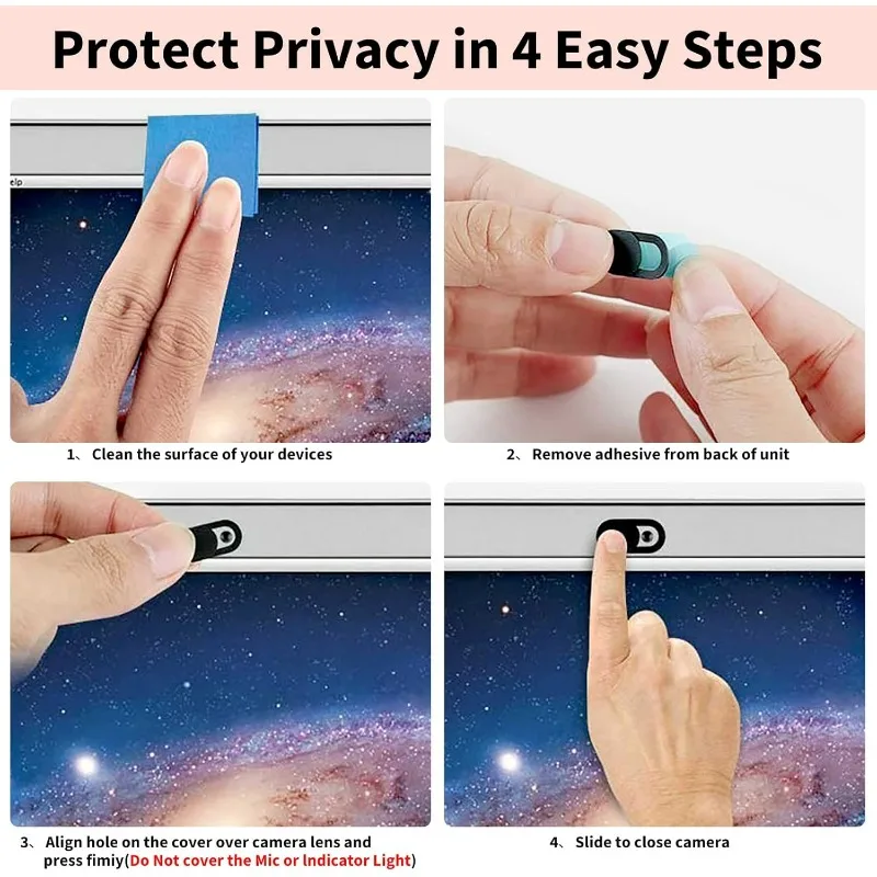 Webcam-Abdeckung, Folie für Laptop, MacBook Pro, PC, Tablet, IPad, IPhone, Anti-Spionage, Sichtschutz, Auslöser, Aufkleber, Kamera-Blocker, ultradünne Kappen
