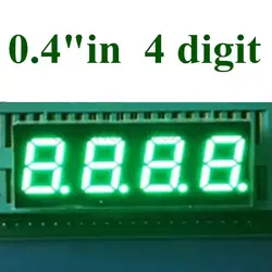 Tubo digital verde mono, display LED, 7 segmentos ânodo comum, 4 bits, 0,4 