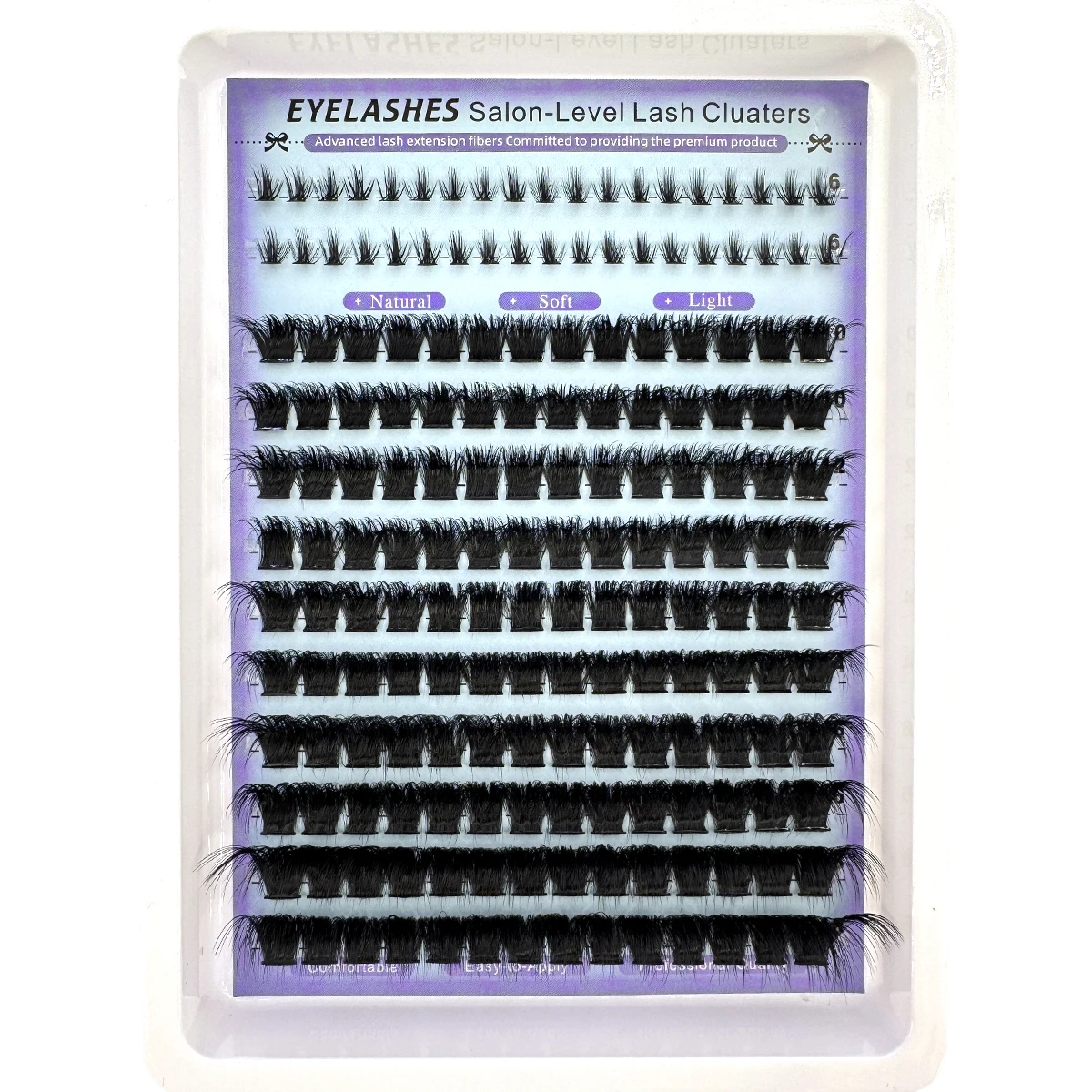 Unten + Spikes Wimpern Cluster Wispy Manga Lashes Cluster Verlängerung Einzigartige stachelige Cluster Anime Individuals Fairy Lashes 10–18 mm – Detail 4