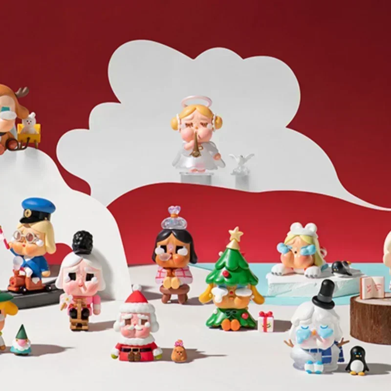 POP MART Crybaby Lonely Christmas Series Blind Box Toys Kawaii Anime Action Figure Collezione a sorpresa Scatola misteriosa Regalo bambola