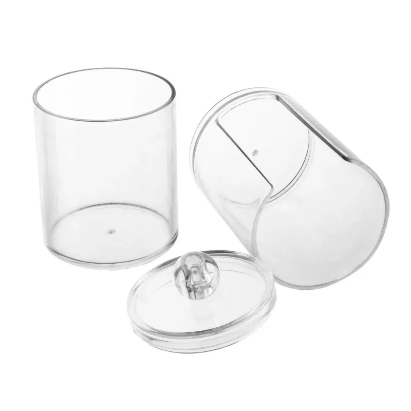Acrylic Multifunctional Jewelry Container Cosmetic Makeup Cotton Pad Organizer Travel Cosmetic Storage Case Sundries Storage Box
