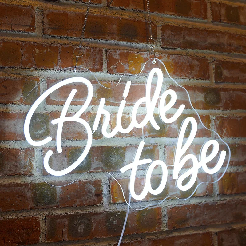 Hand make name Logo Billboard Flex LED Hello splendido pannello acrilico con luce al Neon personalizzato bride to be neon sign