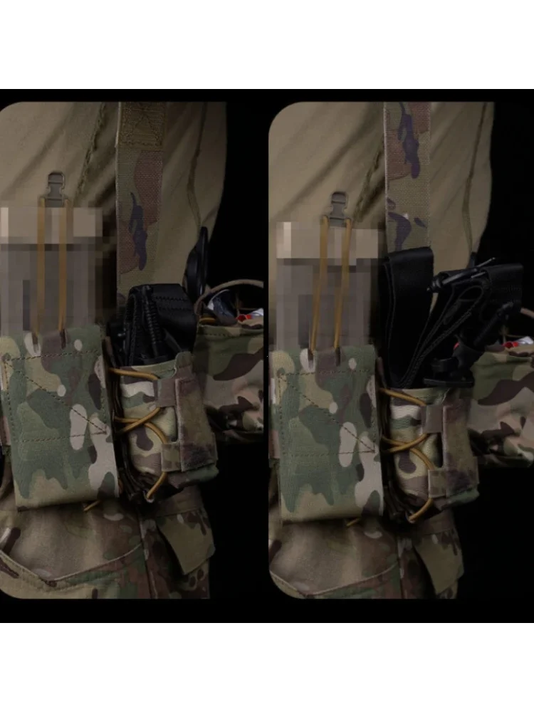 Molle Tourniquet Holder IFAK TQ Holder Tactical Medical Pouch Holster First Aid Kit Cross Patch/Bungee Cord With Tourniquet