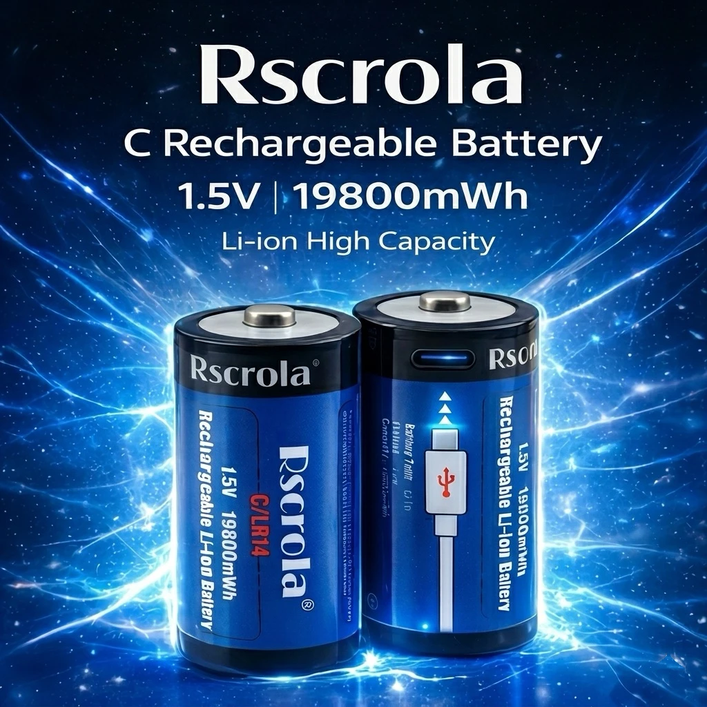 

Литиевая аккумуляторная батарея LR14 типоразмера C, 1.5В, с портом Type-C, высокая емкость 19800мВтч, для фонариков, газовых плит, водонагревателей, радиоприемников