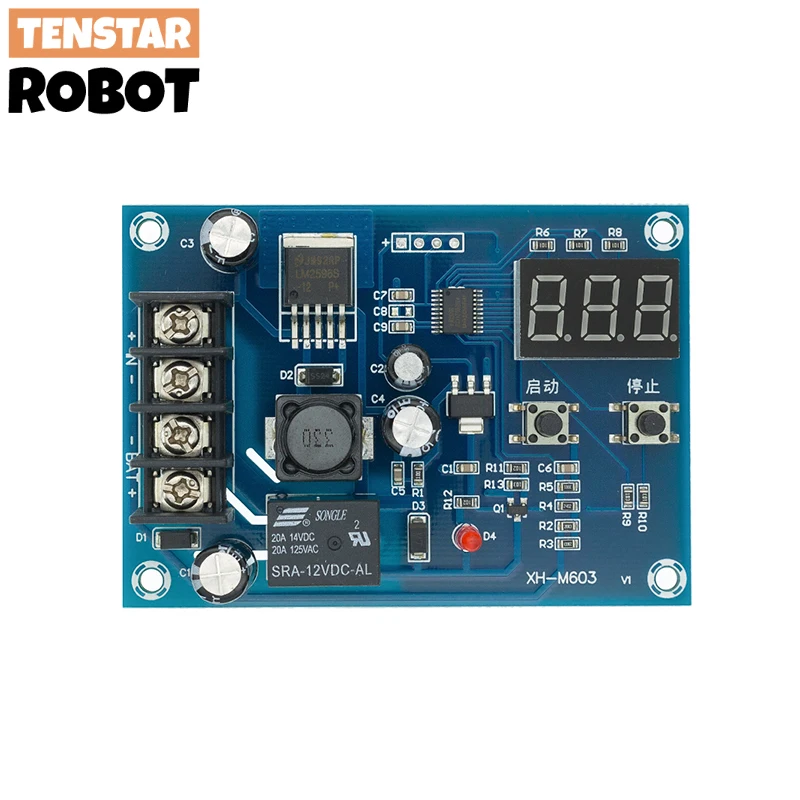 XH-M603 Charging Control Module Digital LED Display Storage Lithium Battery Charger Control Switch Protection Board 12-24V