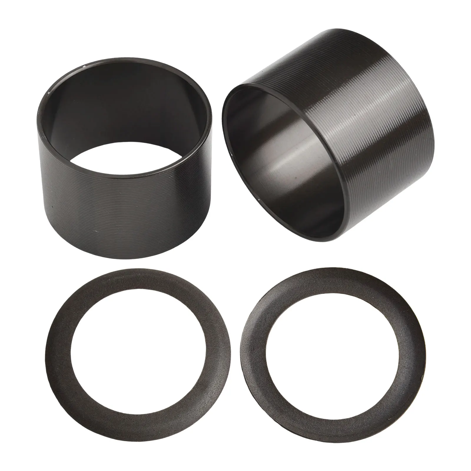 Black Rubber Cylinder Sleeve Ring Kit For Oil Free Mute Air Compressor 1500W Pump Repair Parts Sealing Cup Valve Plate