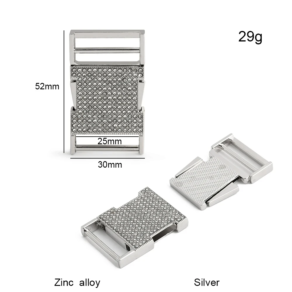 5/10/20PCS Inner Wide 10-20-25-37mm Metal Backpack Strap Buckle Quick Side Release Buckle For Outdoor Bag Strap Belt Webbing