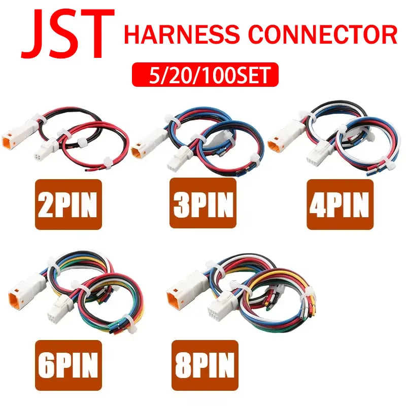 5/20/100SET Mini Micro JST Automotive Connector Harness Plug Socket With 15cm Wire 02R-JWPF-VSLE-S 02T-JWPF-VSLE-S JWPF-VSLE-D