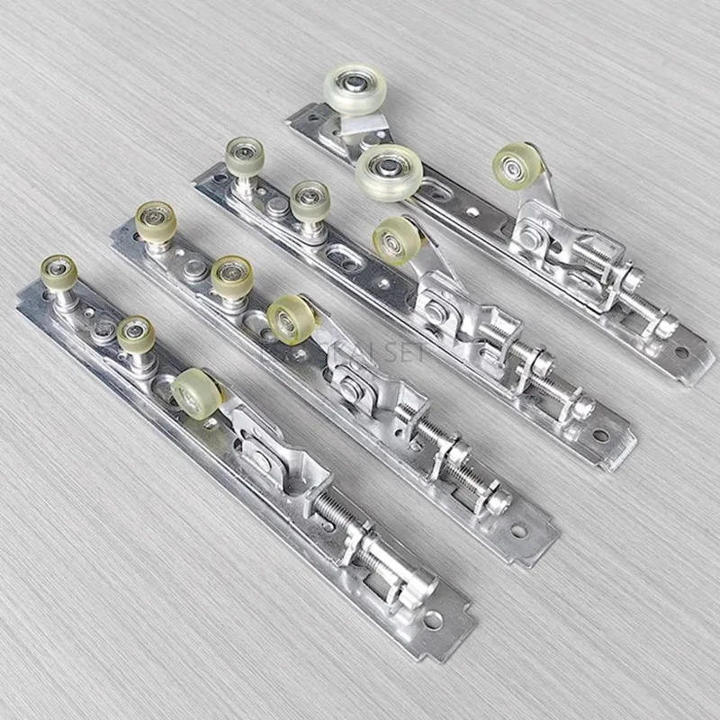 1PC Aluminum Alloy Sliding Door Roller Wheel Shower Door Adjustable Top Mounting Pulley Rail System Hardware Fittings