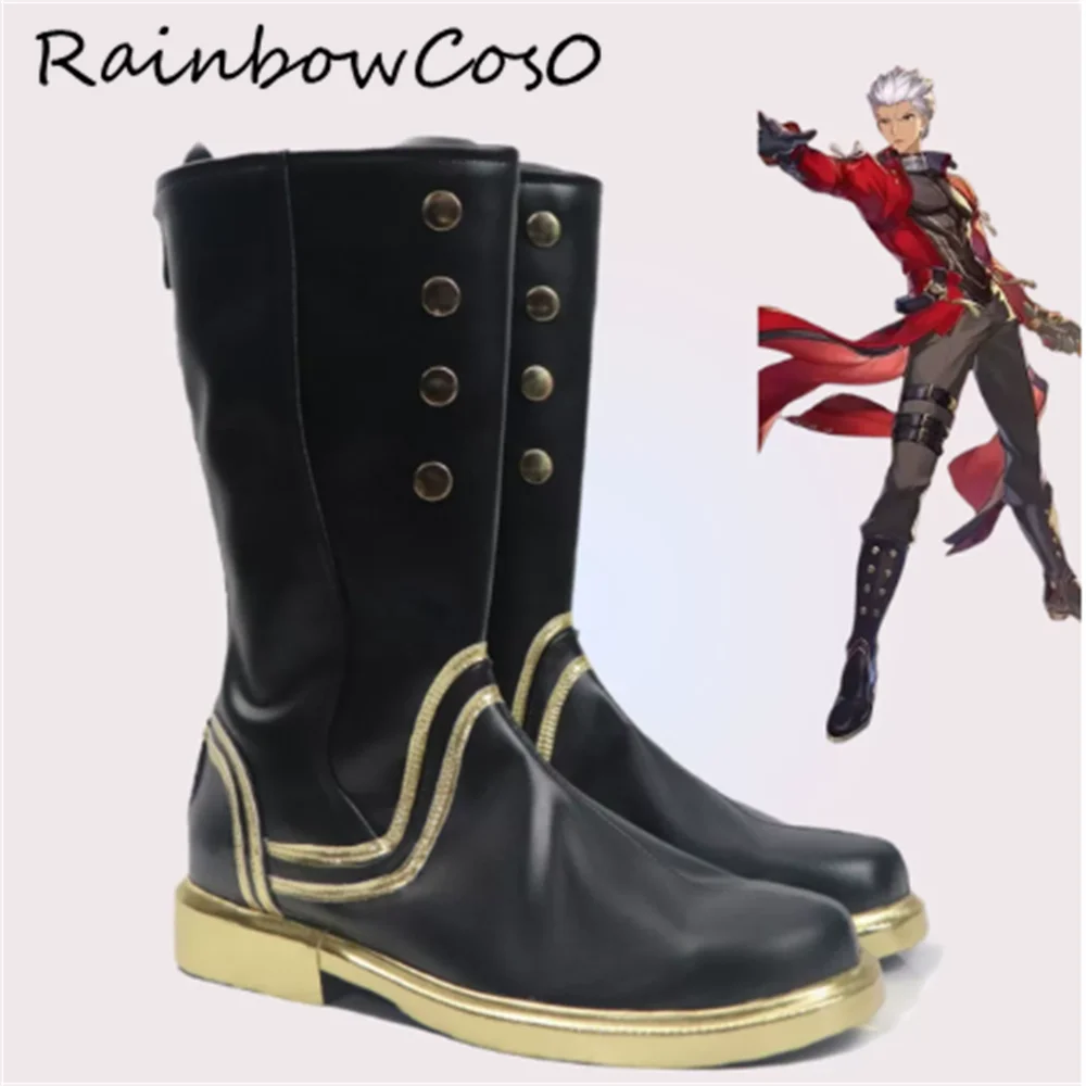 Emiya Shirou Archer Honkai Impact Honkai: Star Rail Fate/Grand Order FGO Cosplay Shoes Boots Game Anime Halloween