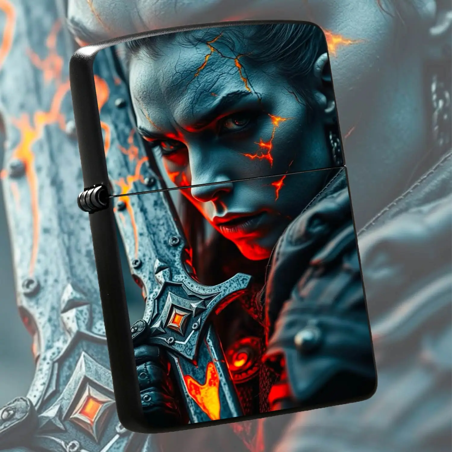 Cool Lava Female Themed Portable Lighter, Unique Crack Glowing Trendy Accessory, Ideal For Daily Outdoor Use, Perfect Memorial Gift For Friends, Collectible Stylish Item Fits All Scenes, Boost Your Daily Ritual Sense A Humorous And Interest