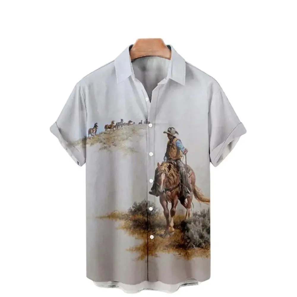 

Men's Casual Shirt Hawaiian Shirt Men Summer 3d Print Casual Short Sleeved Shirt For Men Clothing Breathable Shirts