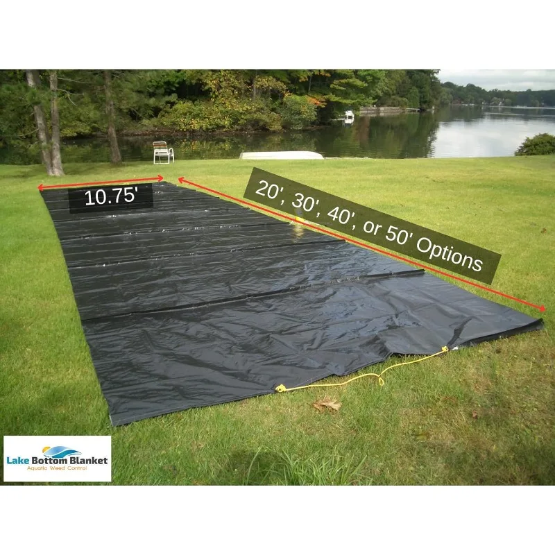 Aquatic Weed Control | Chemical-Free Vegetation Inhibitor for Lakes & Ponds| Instant Weed Free Swimming (10.75 feet x 40 feet)