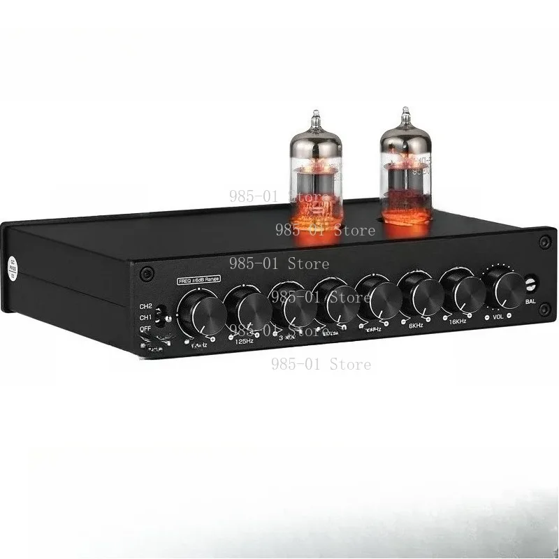Multi-Band EQ Adjustment Vacuum Tube Audio Preamplifier Balanced XLR Output Bile Pre-Stage