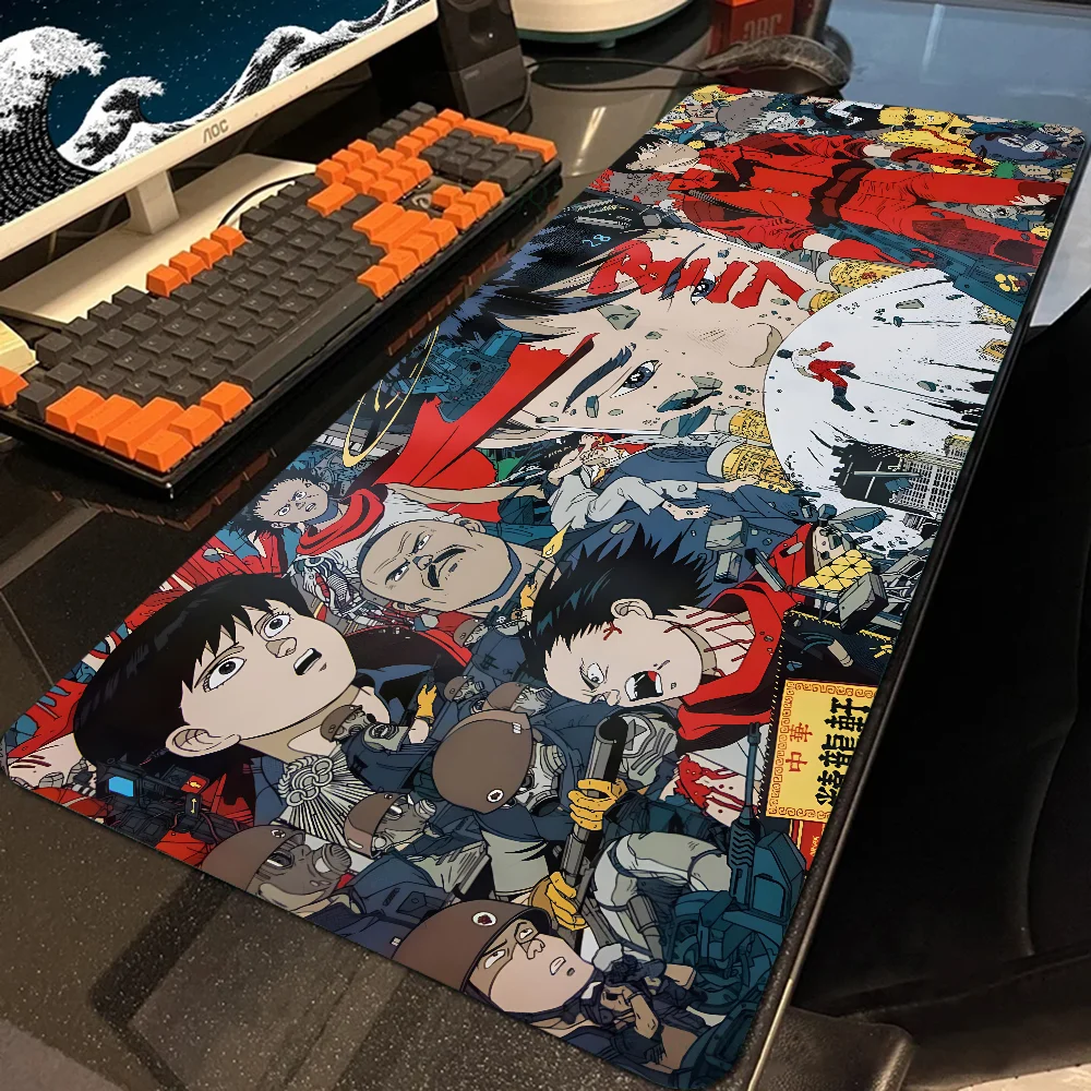 Alfombrilla de ratón de animación A AKIRA, accesorios para juegos, alfombrilla de teclado XXL, alfombrilla acolchada de puntada