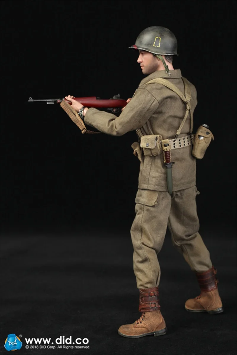 1/6 DID A80129 serie WWII US 77th divisione di fanteria capitano Sam Action Figure modello militare maschio soldato Figure giocattoli