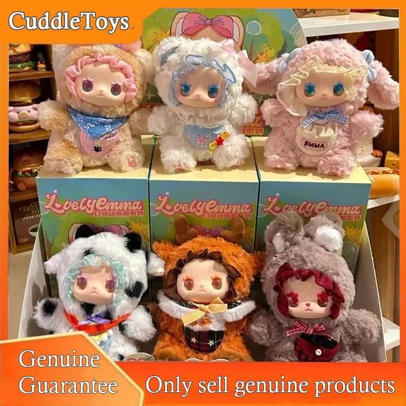 

Lovely Emma Pockets Zoo Series Plush Dolls Blind Box Toys Cute Action Anime Figure Kawaii Model Girl Birthday Gift