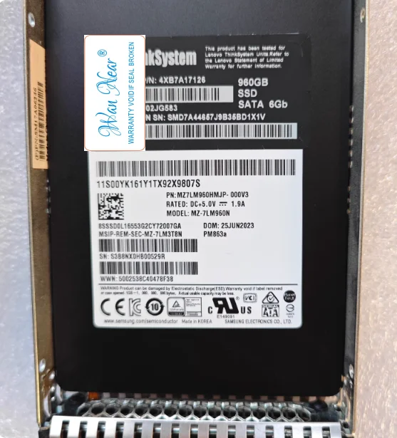 

For Lenovo 4XB7A17126 02JG583 960GB SATA 6Gb SSD 2.5 Server Solid State Drive