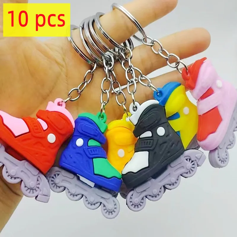 10 pcs קריקטורה רולר גלגיליות נעלי שרשרת תכשיטים מחייך גברים ילד