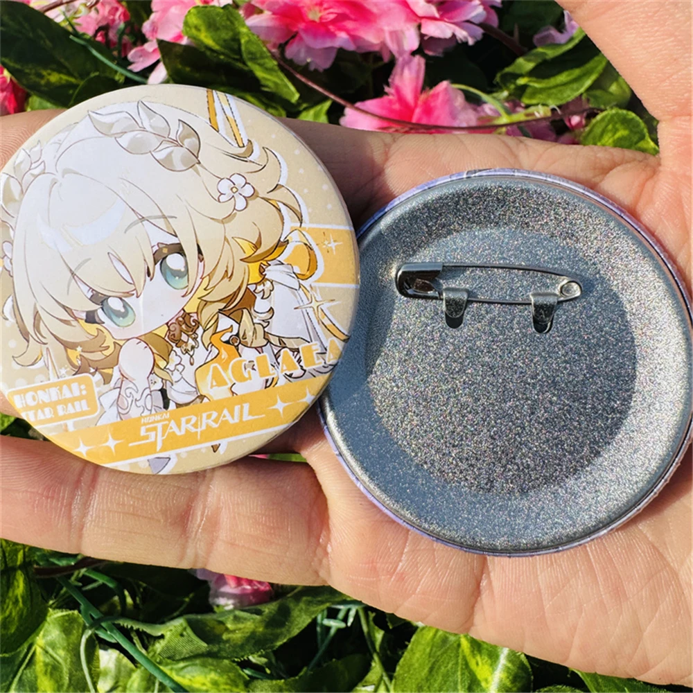 Game Honkai: Star Rail Tingyun Fugue Rappa Herta Aglaea Cosplay Costumes SPTE Tin Plated Pin Badge Accessories Pendant Prop